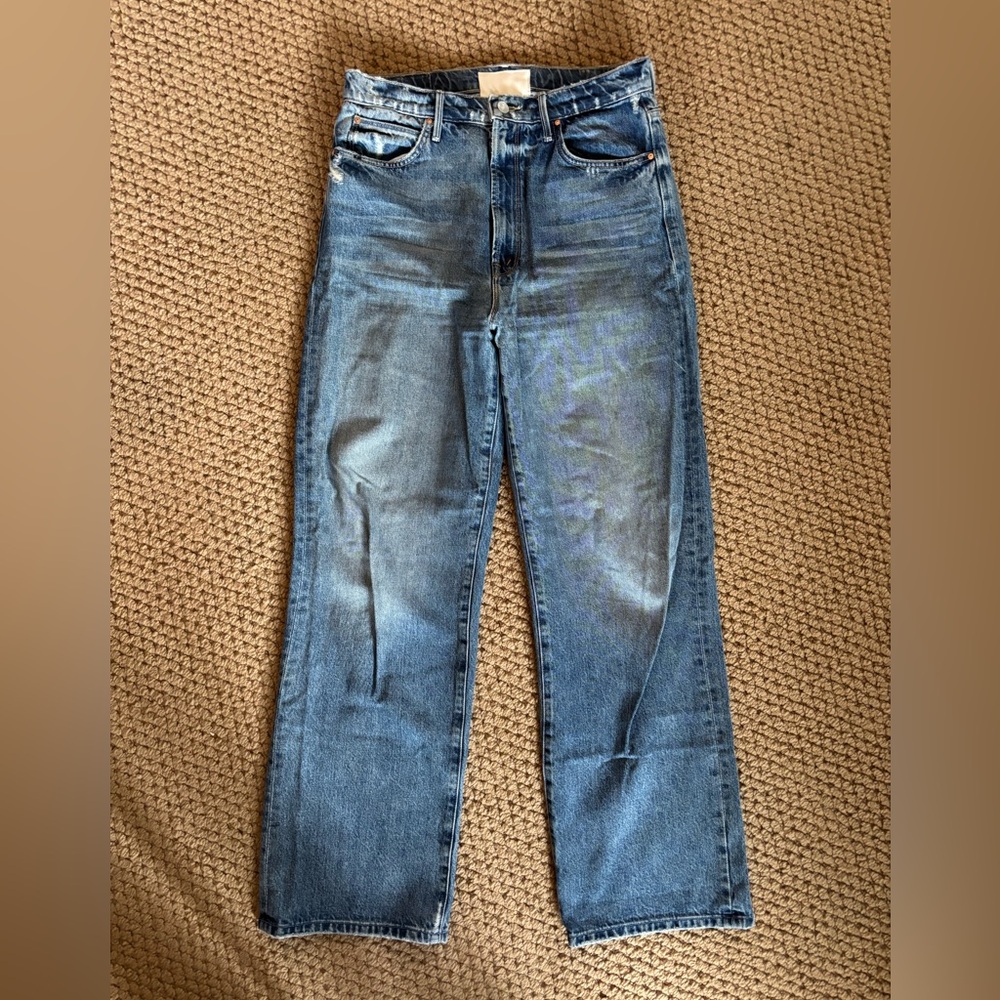 MOTHER Denim Tunnel Vision Sneak high rise wide leg Size 29